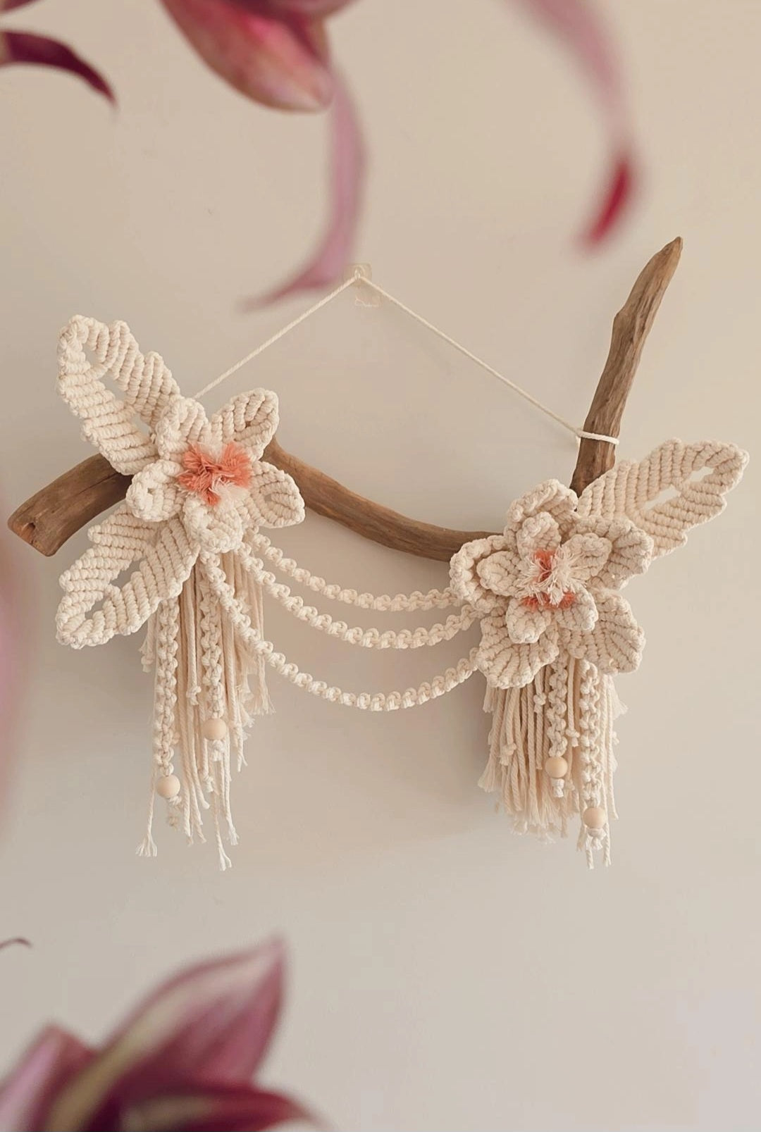 Floral Macrame Wall Decor