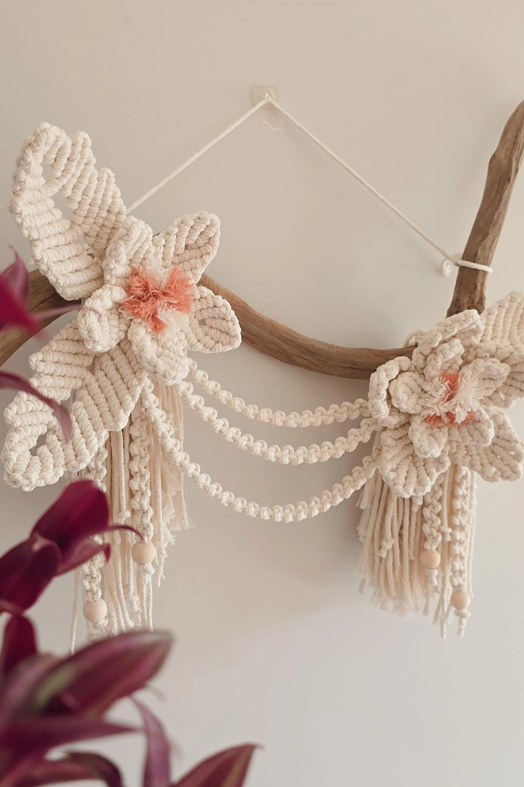 Floral Macrame Wall Decor
