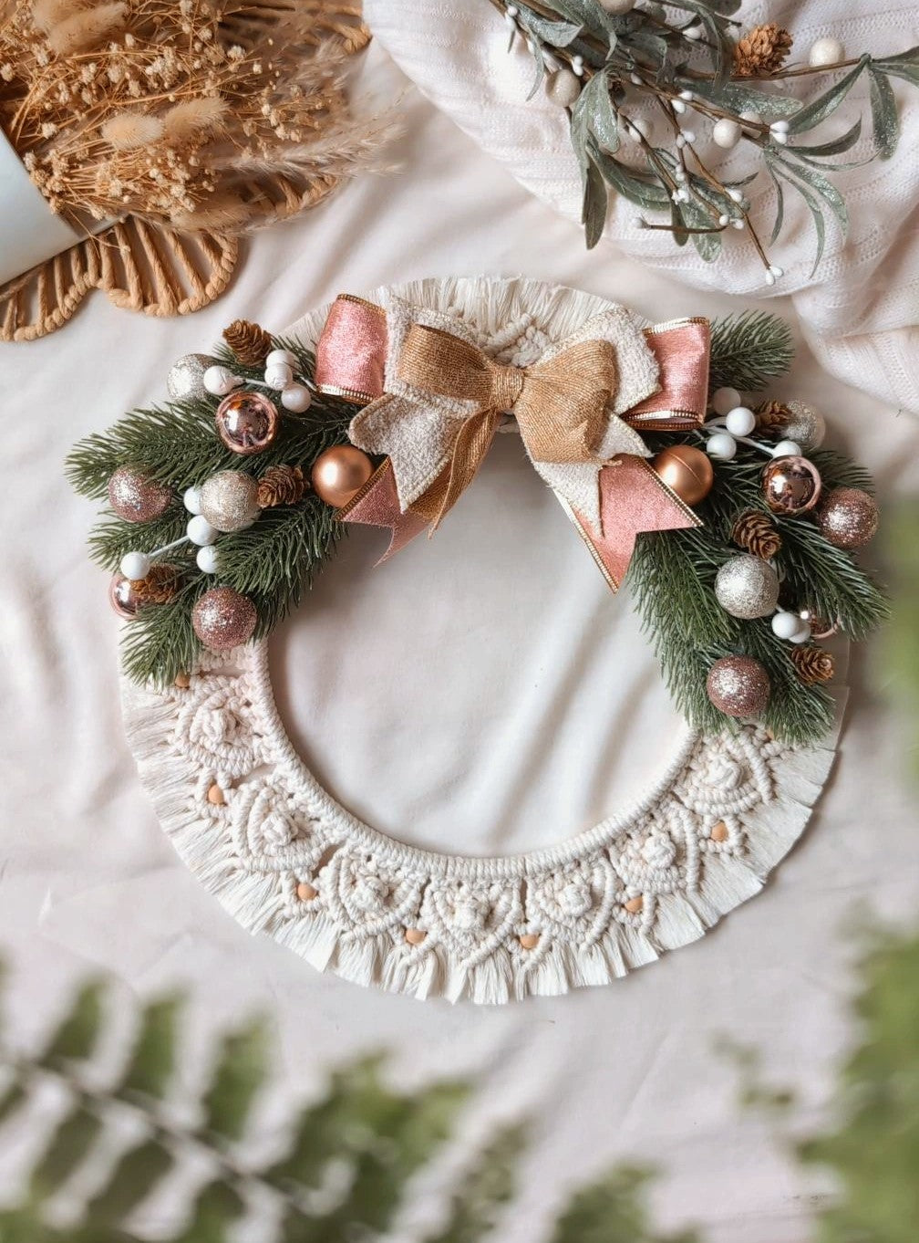 Macrame Christmas Wreath