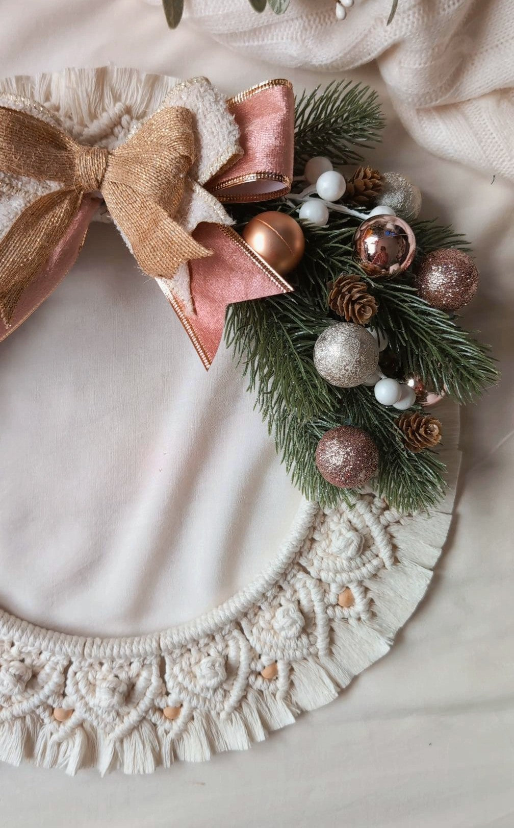 Macrame Christmas Wreath