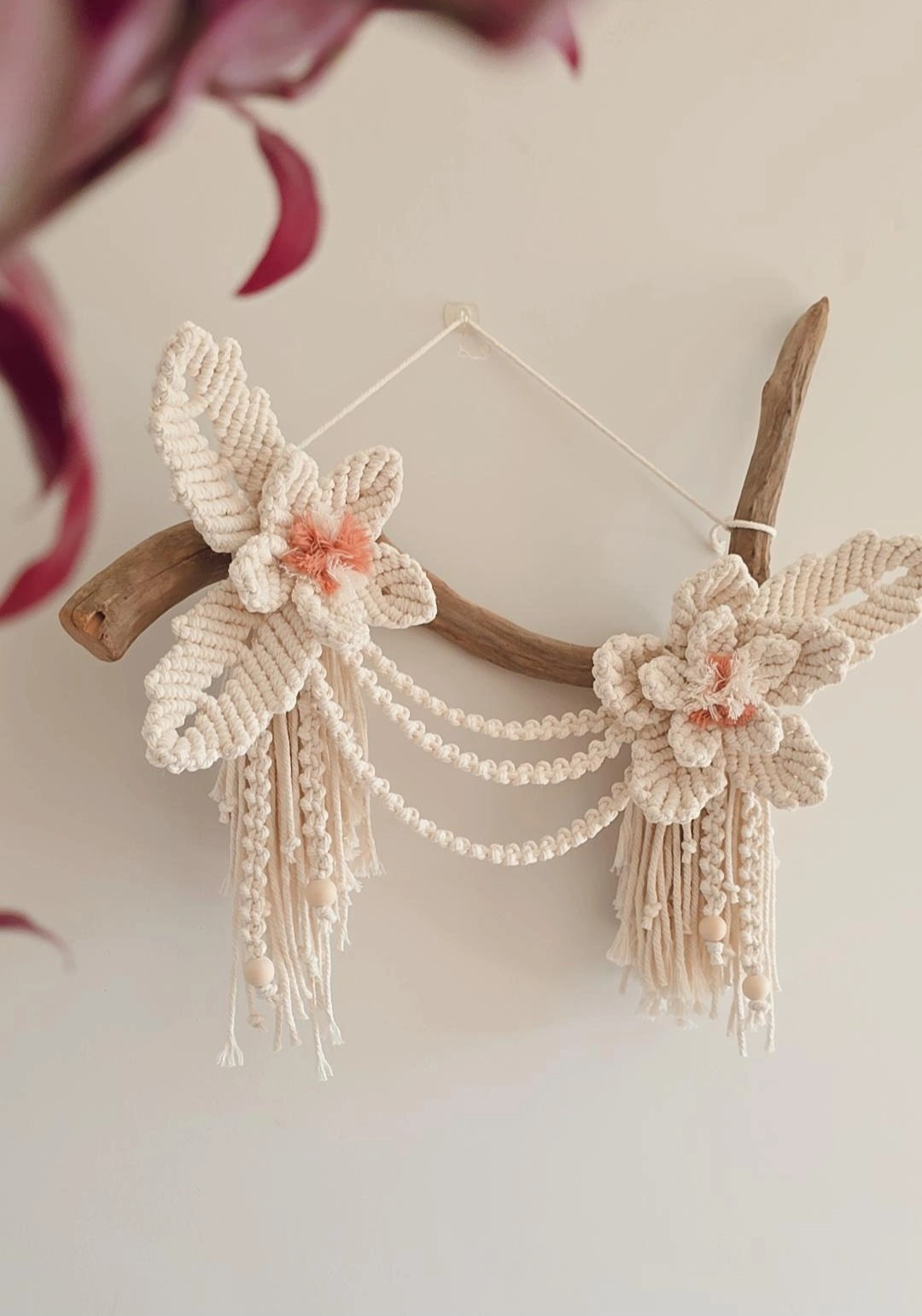 Floral Macrame Wall Decor