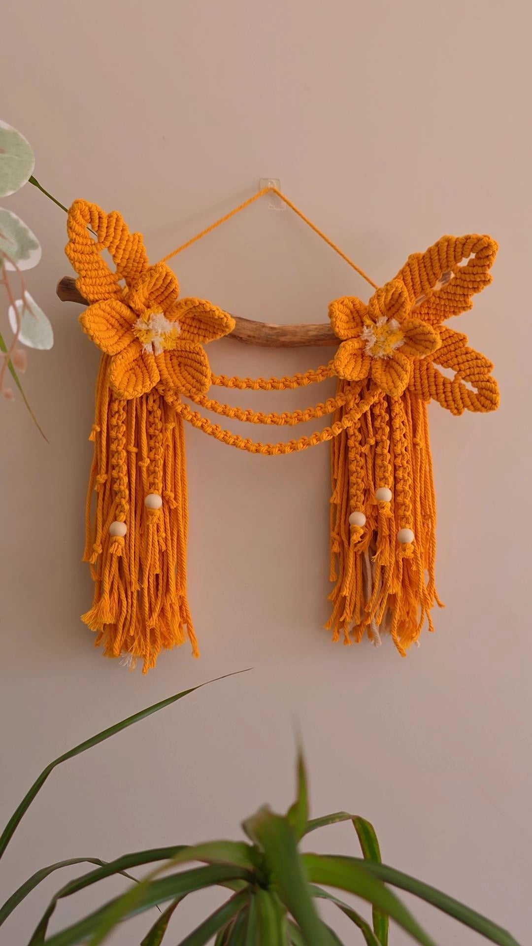 Floral Macrame Wall Decor