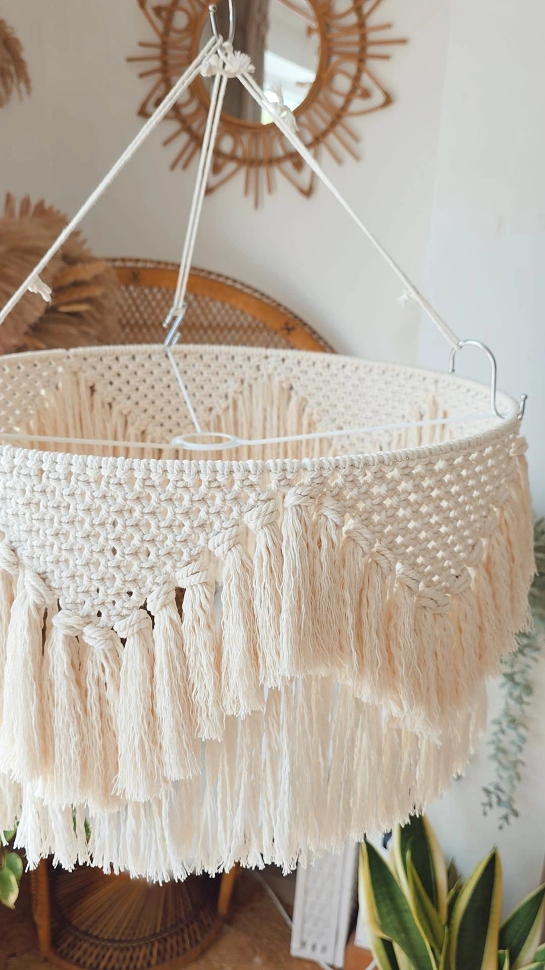 Macrame Chandelier Lampshade