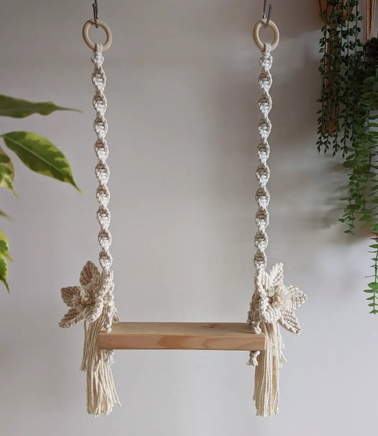 MADE TO ORDER Macrame Newborn Baby Swing Photo Prop