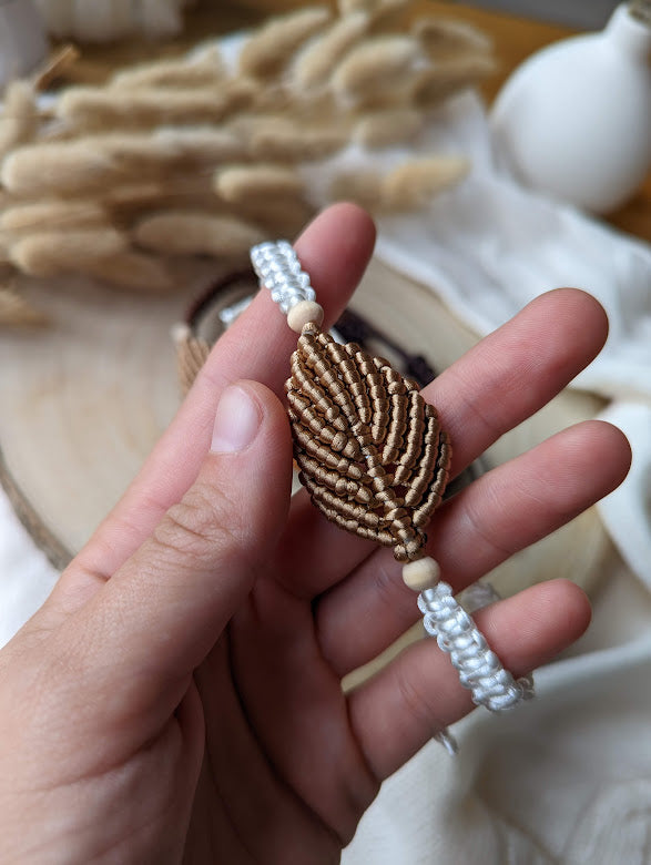 Bohemian Charm Bracelets Handmade Feather Tassel Beaded Bracelet Women's  Jewelry